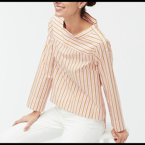 JCrew Funnelneck Cotton Top - Picture 2 of 9